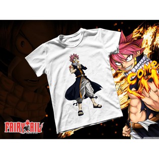 Áo thun Cotton Unisex - Anime - Fairy tail - Hỏa long natsu