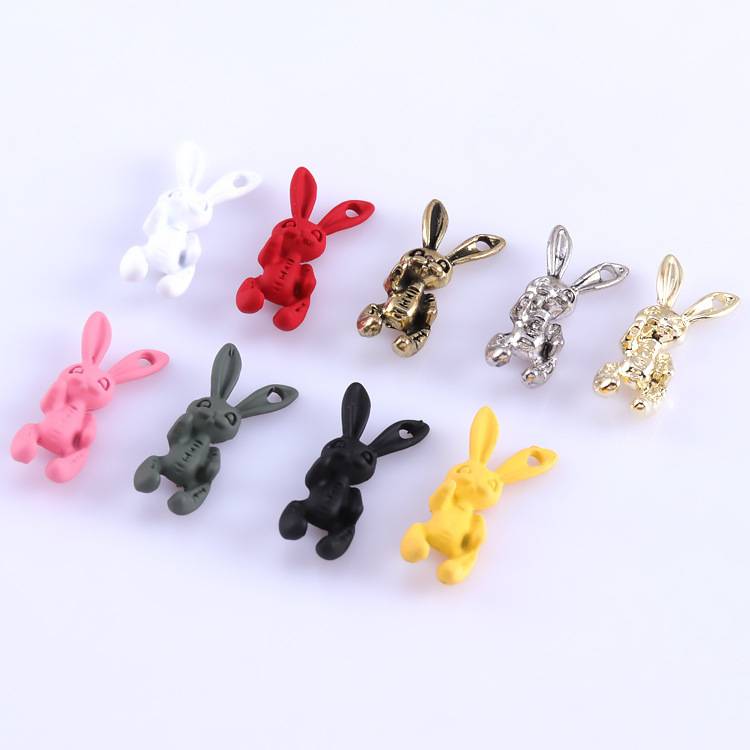 Phụ Kiện Trang Trí Móng Tay Hình Thỏ Hồng Xinh Xắn