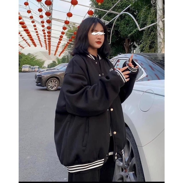 [ ZADOLA FASHION] - Áo Khoác Nỉ Bomber Cardigan Form Rộng Chất Nỉ Bông Dày Dặn Nữ Unisex