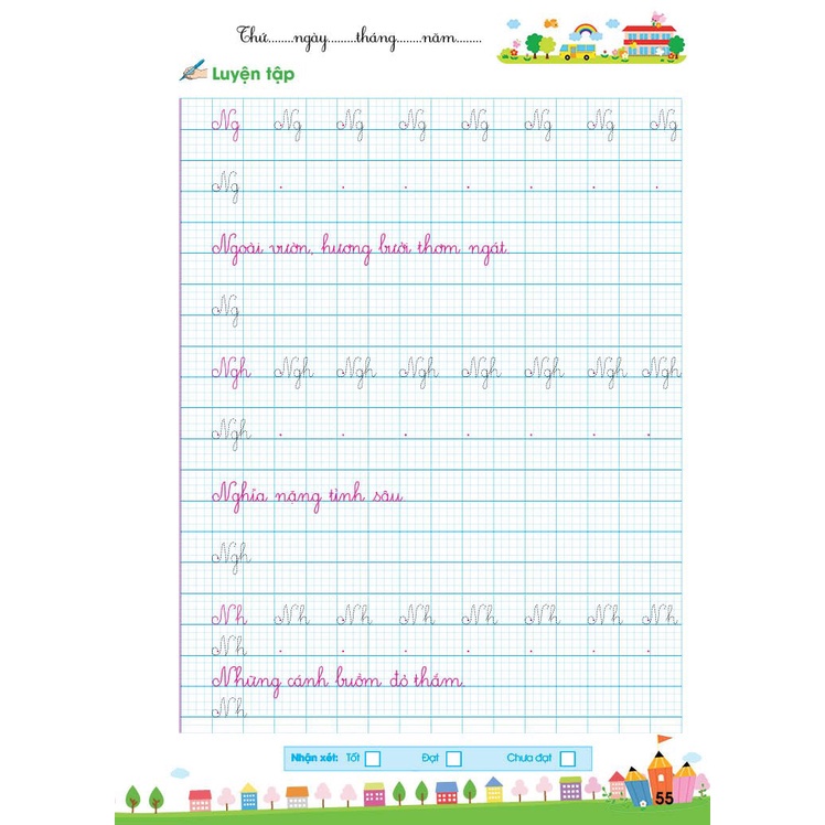 Sách - Vở thực hành Luyện viết Chữ thường - Chữ hoa: Cỡ chữ nhỏ theo nhóm