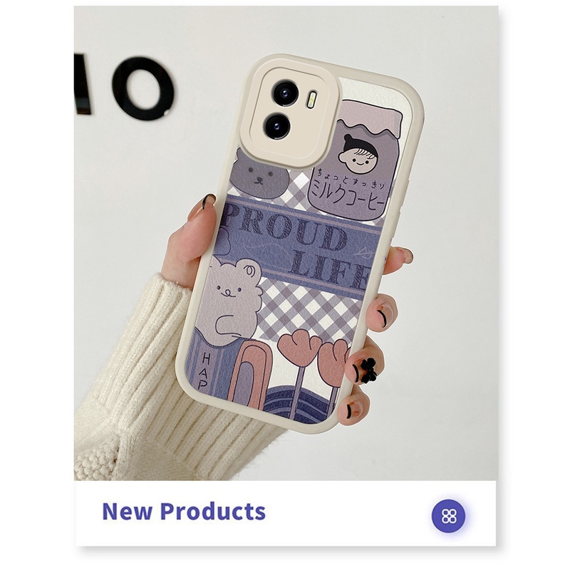 Ốp Điện Thoại Silicon Mềm Họa Tiết Da Cừu Bảo Vệ camera Cho VIVO Y15s VIVO Y15s Y15A Y01