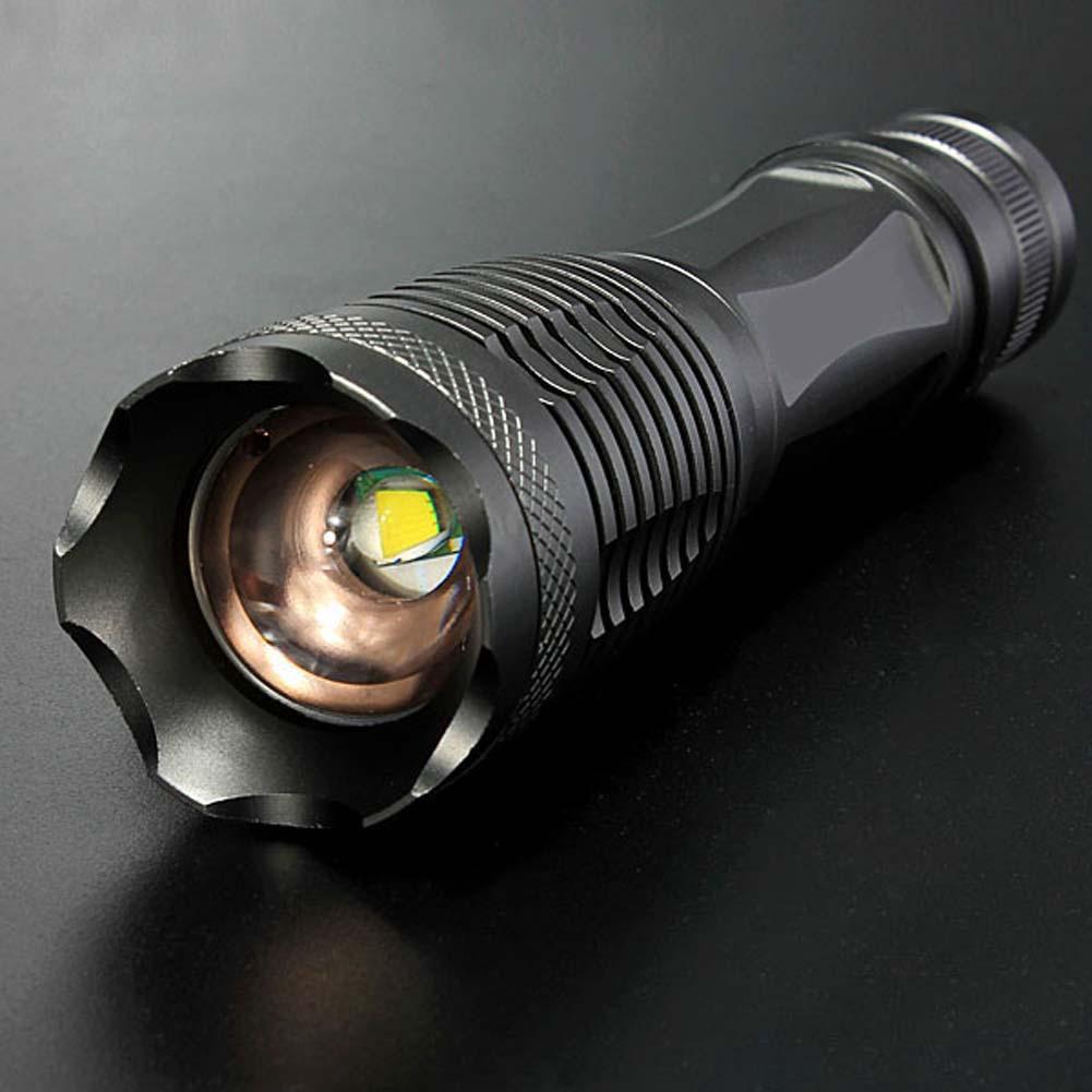 Super Bright X-T6 LED Zoomable Flashlight Torch Lamp 18650/AAA Outdoor