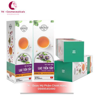 Trà Túi Lọc Thảo Mộc Lạc Tiên Tây Vready Hỗ Trợ An Thần, Giảm Căng Thẳng, Ngủ Ngon Giấc - 20 Gói