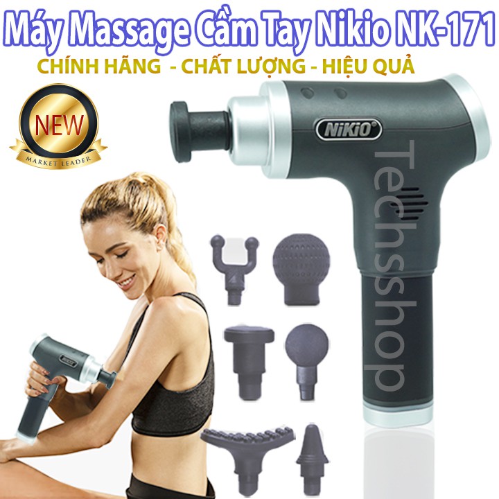 Súng massage tập cơ, giảm mỡ bụng đa năng Nikio NK-171