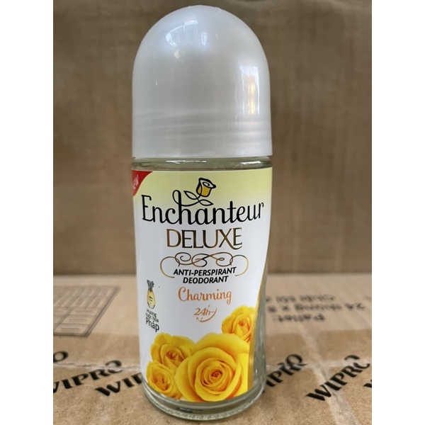 Lăn Ngăn mùi Enchanteur Deluxe Charming 50ml(Mầu Vàng)