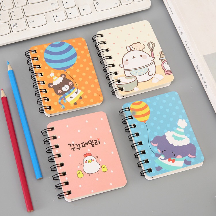 Sổ lò xo dễ thương cho học sinh_sổ ghi chép siêu cute giá rẻ bất ngờ