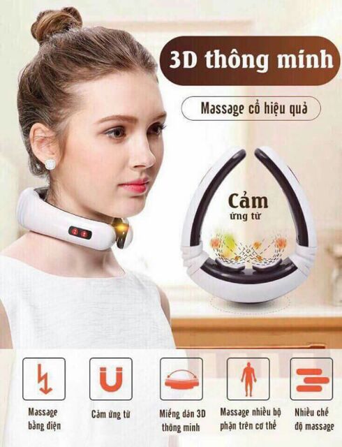 Máy Massage Cổ SKG G7-Pro/ SKG N5/SKG 4098E/SKG K5-Pro/ SKG K6E giúp giảm đau mỏi cổ vai gáy