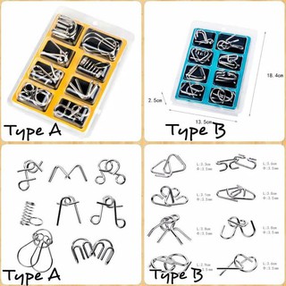 Bộ 8 Nhẫn Giải Đố Kích Thích Trí Não