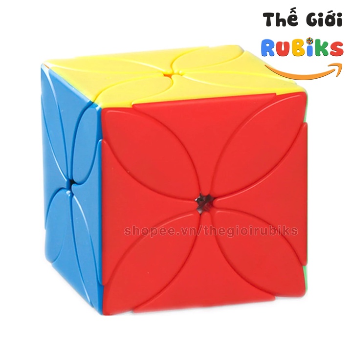 Set 4 Rubik Biến Thể MoYu Meilong Four Leaf Clover + Double Skew + Polaris + Maple Leaves Skew Cube