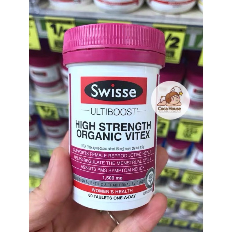 VIÊN UỐNG ĐIỀU HOÀ KINH NGUYỆT HỮU CƠ SWISSE VITEX ✅Hàng chính hãng, đủ bill và tem chemist✅ điều hoà nội tiết tố | BigBuy360 - bigbuy360.vn