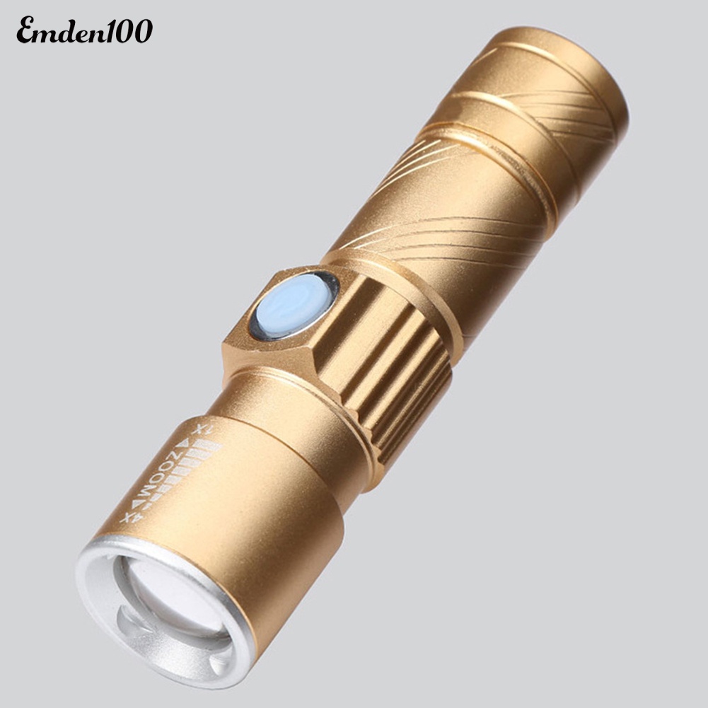 Đèn Pin Mini Cầm Tay Có Thể Sạc Lại Bằng Cổng USB