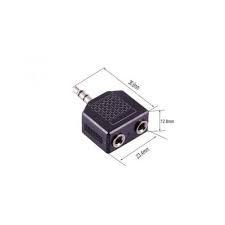Đầu Nối Chuyển Đổi Âm Thanh 1 Cổng Mini Sang 2 Cổng Cắm 3.5mm Sang 2.5MM Cho Loa Âm Thanh Guitar Dvd Cctv