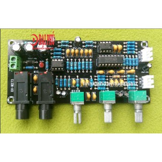 Mạch echo pt2399 liền music dùng nguồn dc12-24v cho loa kéo