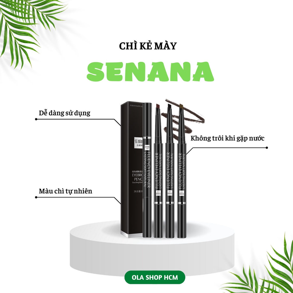 CHÌ KẺ MÀY SENANA 2 ĐẦU KHÔNG THẤM NƯỚC