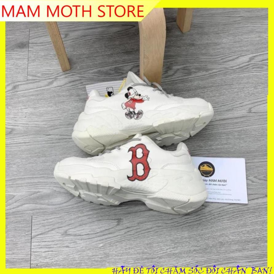 Giày mlb các mẫu ny đế trắng mickey đỏ holo vang holo hồng full size MAM MOTH