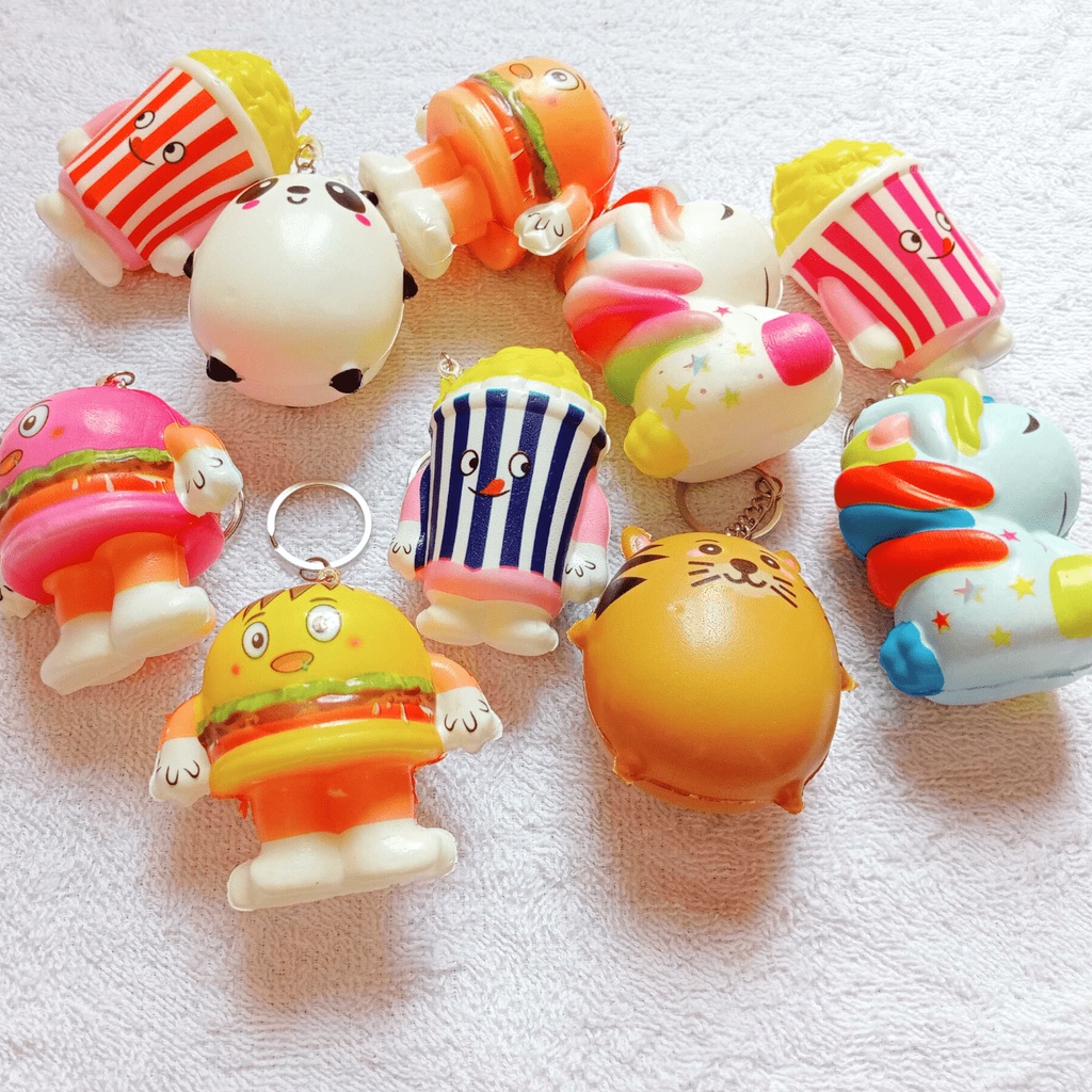 Đồ Chơi Squishy Mini Mềm Chậm Tăng Có Mùi Thơm Nhẹ Nhiều Mẫu Cực Cute