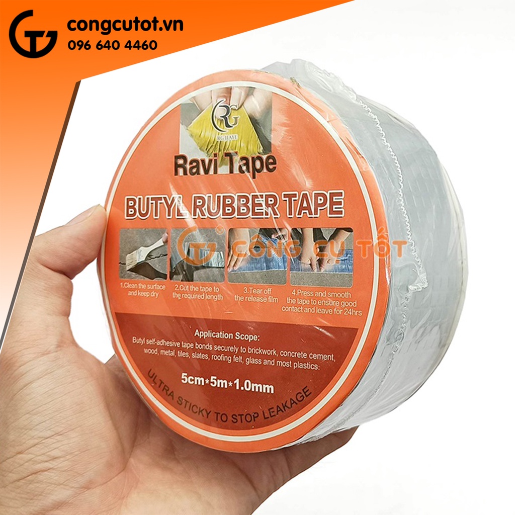 Băng keo chống dột Ravil Hàn Quốc khổ 50mm cuộn 5m
