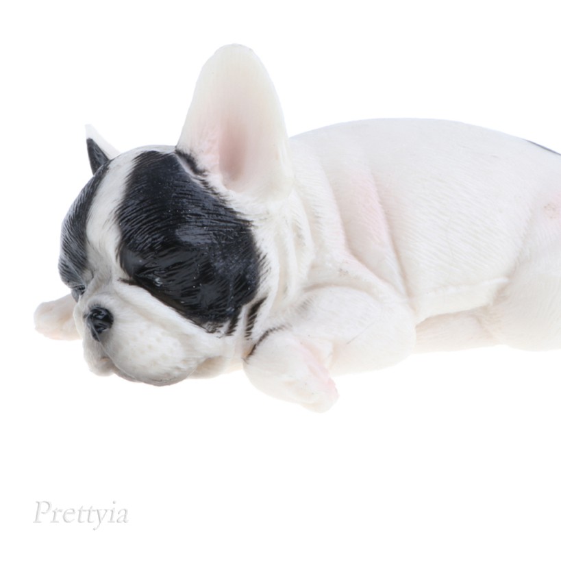 Mô Hình Chó Bull Đang Ngủ Sống Động Như Thật Phong Cách Nông Trại Hoang Dã