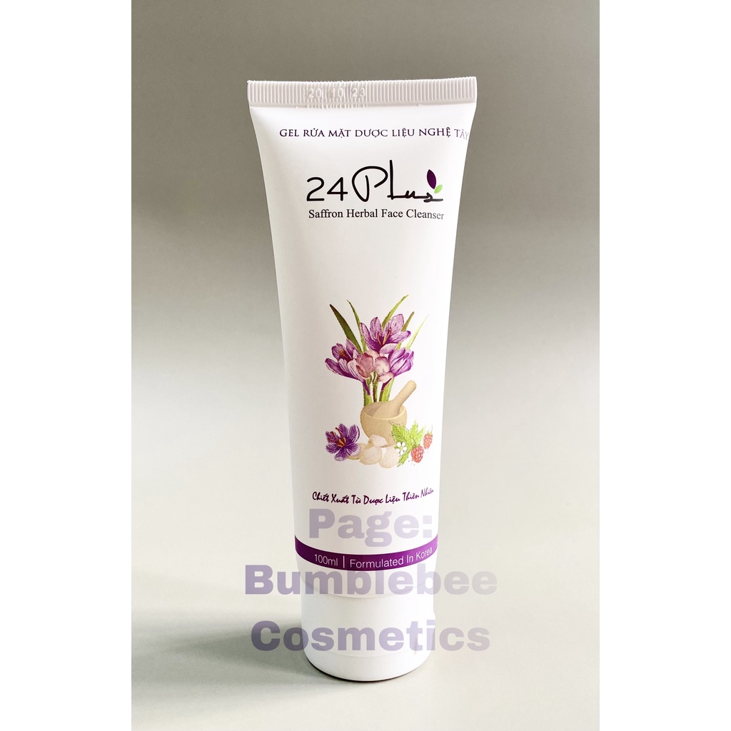 Gel Rửa Mặt Nhụy Hoa Nghệ Tây 24 Plus