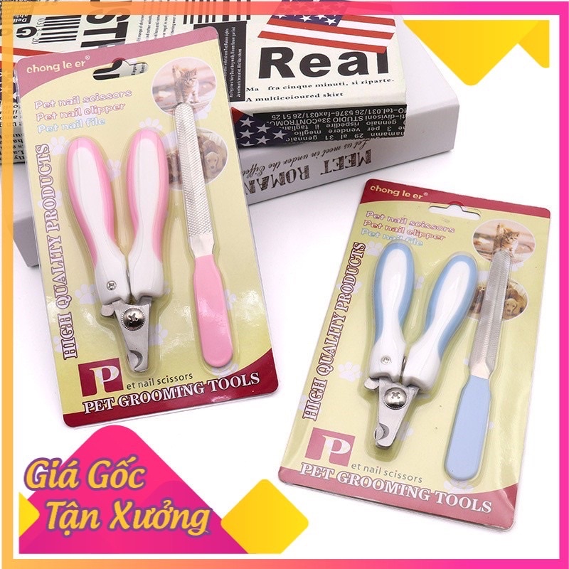 Bộ kìm dũa bấm móng thú cưng cho chó mèo