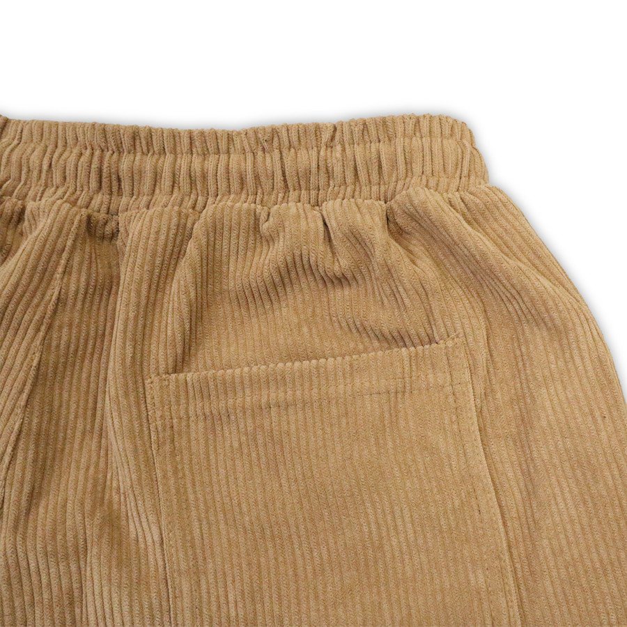 Quần đùi nam ống rộng chất liệu vải nhung tăm form rộng oversize unisex thương hiệu JBAGY - JBN01