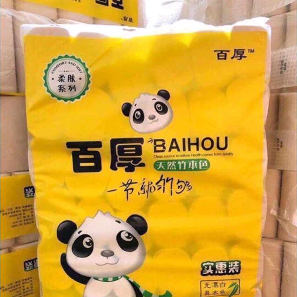 GIẤY VỆ SINH GẤU TRÚC VIỆT NAM BAIHOU (cuộn 36 Bịch),SIÊU DAI MỀM MỊN VÀ TIẾT KIỆM