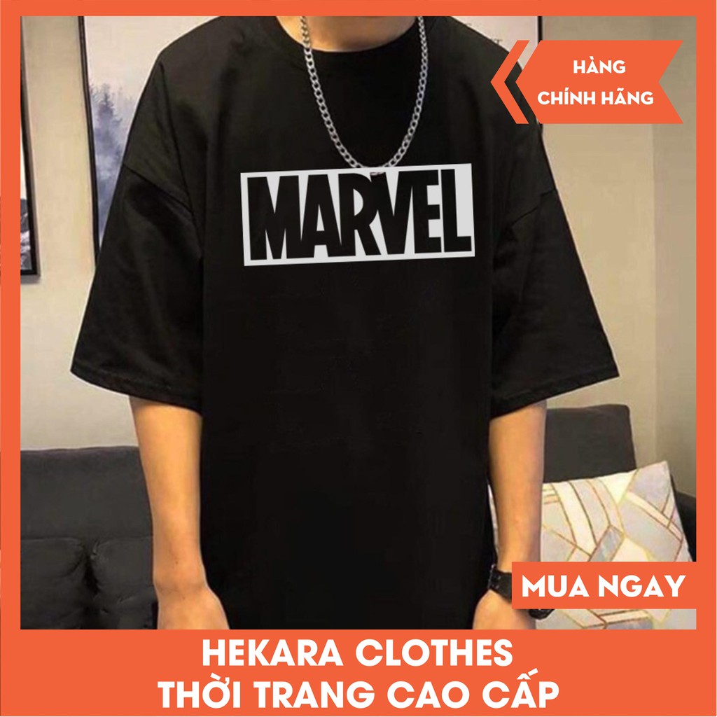 Áo thun unisex logo Marvel phản quang [áo Unisex]