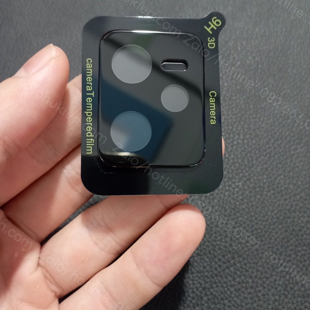 Kính cường lực camera đế đen Realme C35 giúp bảo vệ cam, chụp hình đẹp