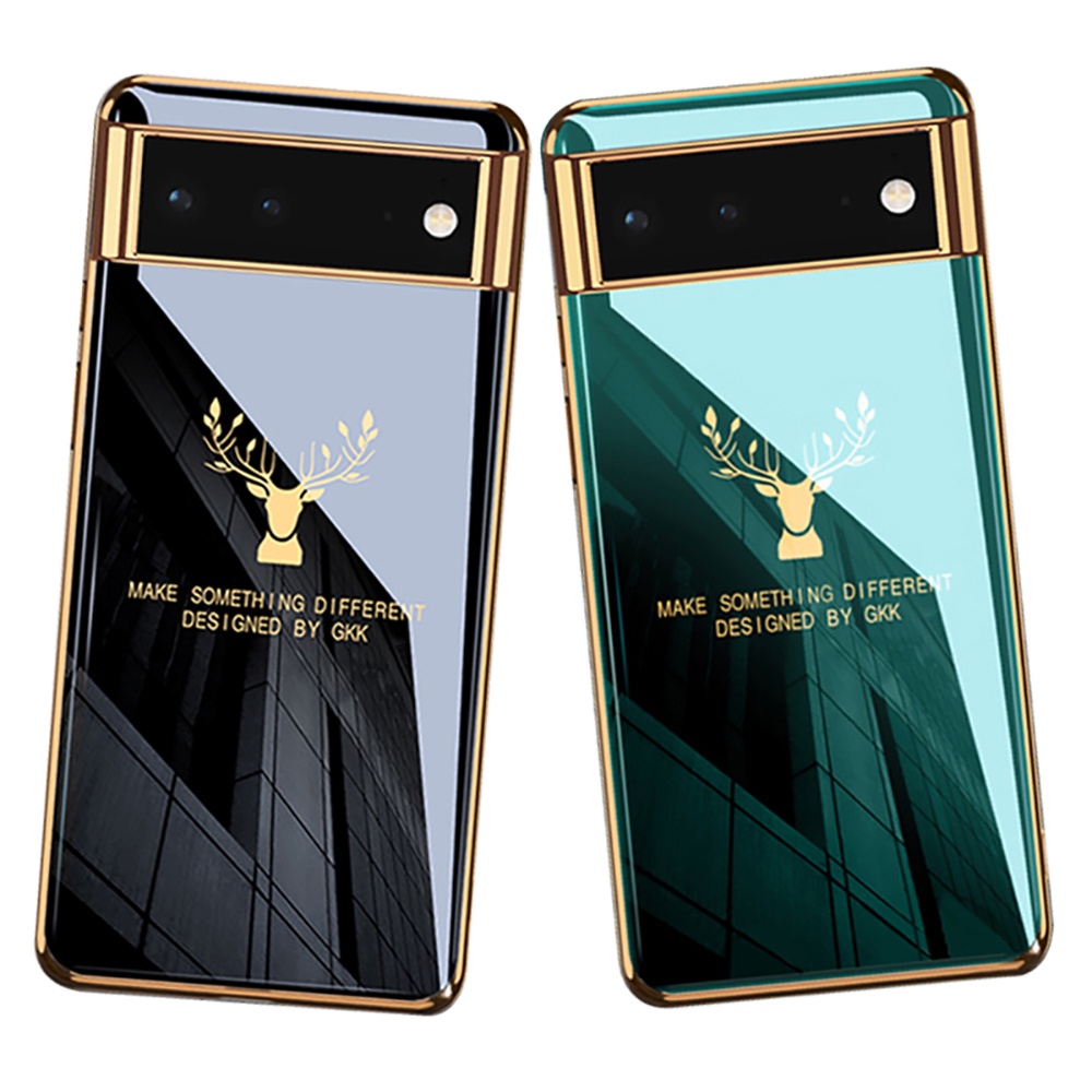 Ốp Điện Thoại Silicone Mềm Mạ GKK Họa Tiết Hươu Chống Va Đập Cho Google Pixel 6 Pro Google Pixel 6 Pro