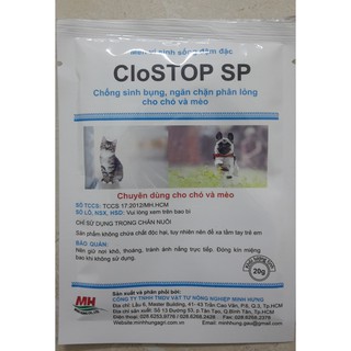 Men tiêu hóa chó mèo CloStop gói 20g