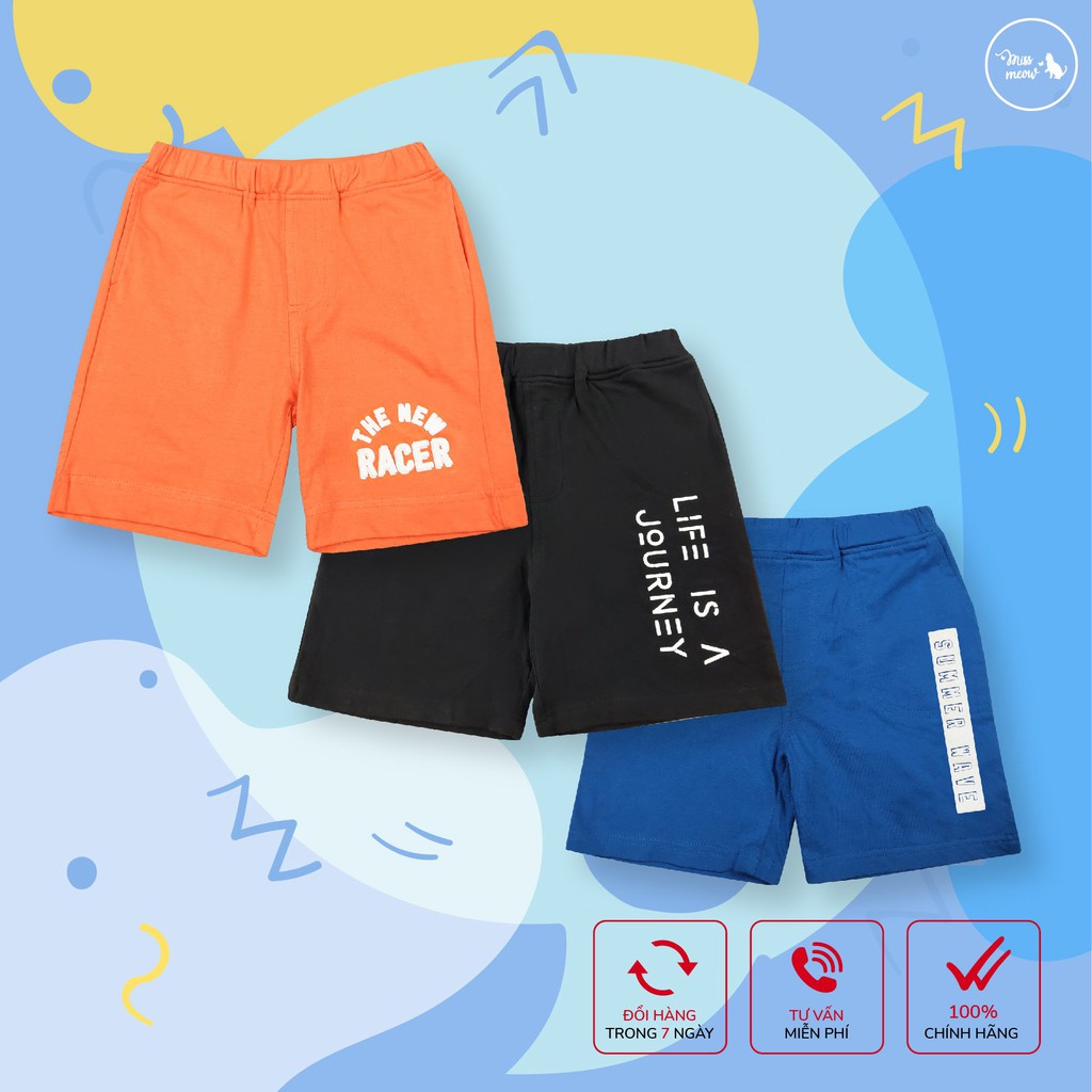 Quần Thun đùi bé trai BIGFOX Tới Size Đại. Quần Short Trẻ Em Teen Boy Màu 2-12