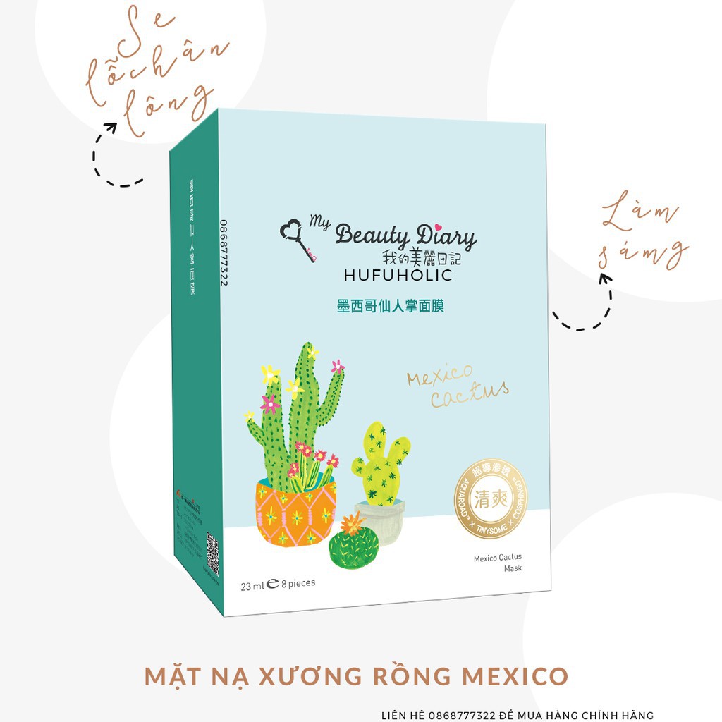 My Beauty Diary (Đài) - Bản phổ thông đầy đủ các loại mặt nạ: Trai đen, Tổ Yến, Natto, lô hội, MBDM04