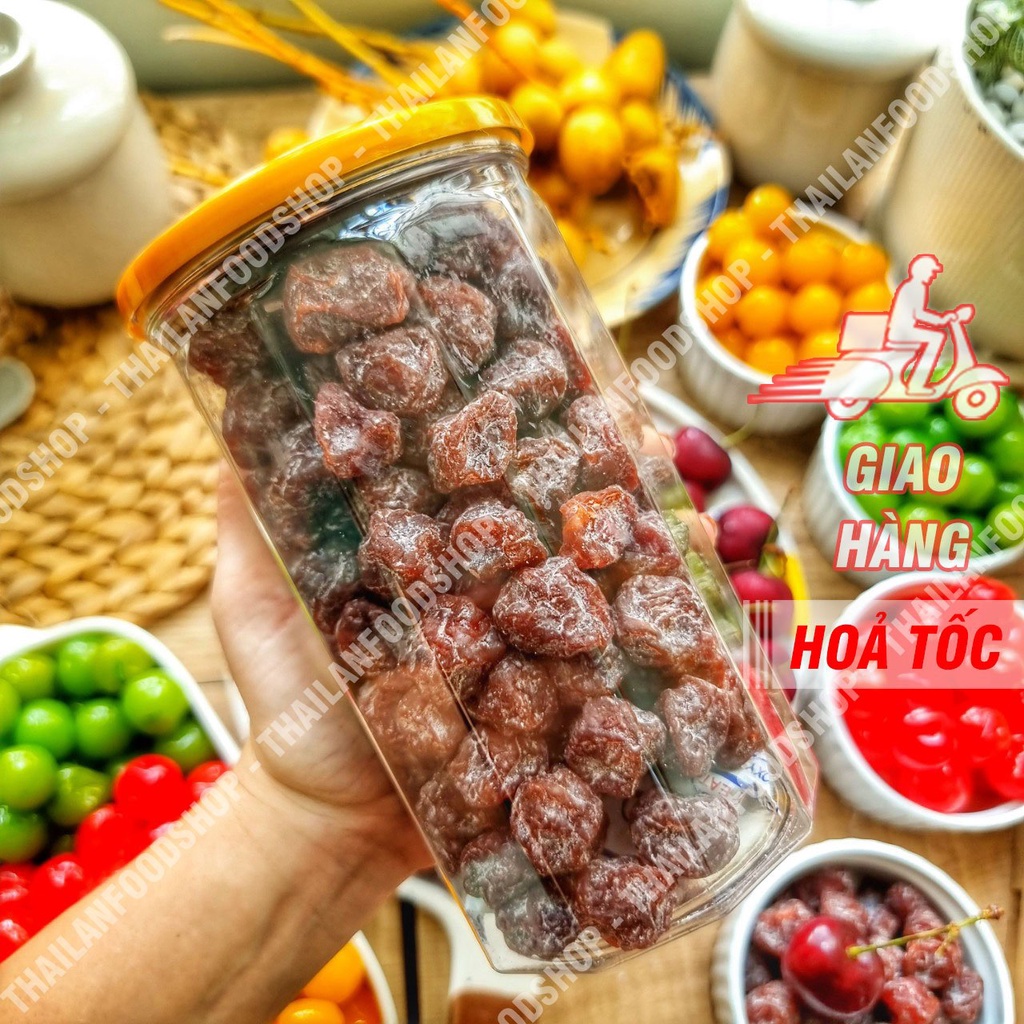 Cherry Sấy Ô Mai ( Hàng Nhập Khẩu Thái Lan ) - Lon 500gram