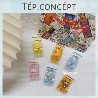 Kẹp tóc/ kẹp tóc càng cua đính charm ngộ nghĩnh 3 răng/ 5 răng