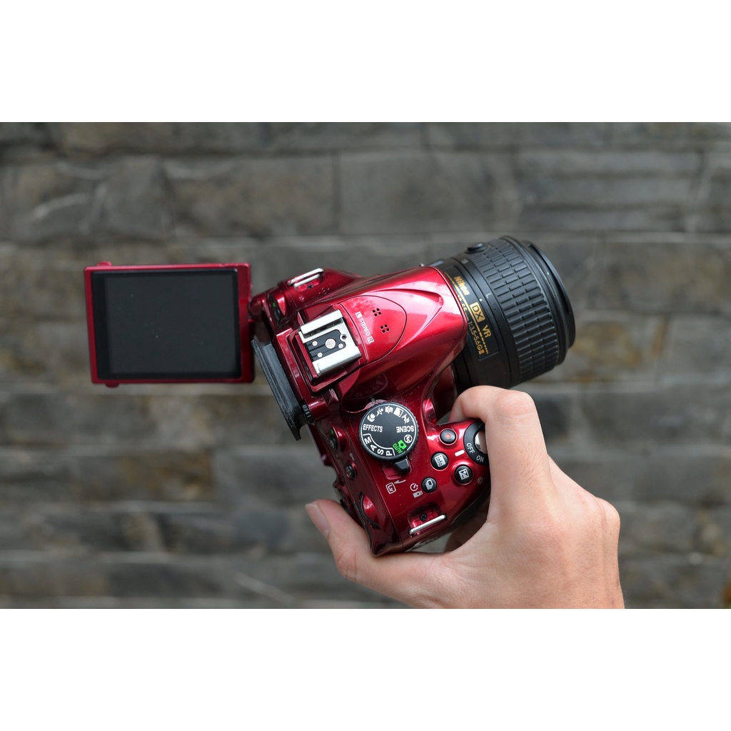 Nikon D5200 + kit 18-55mm VR - 24.1 Megapixel - Quay Fullhd - Mới 99%