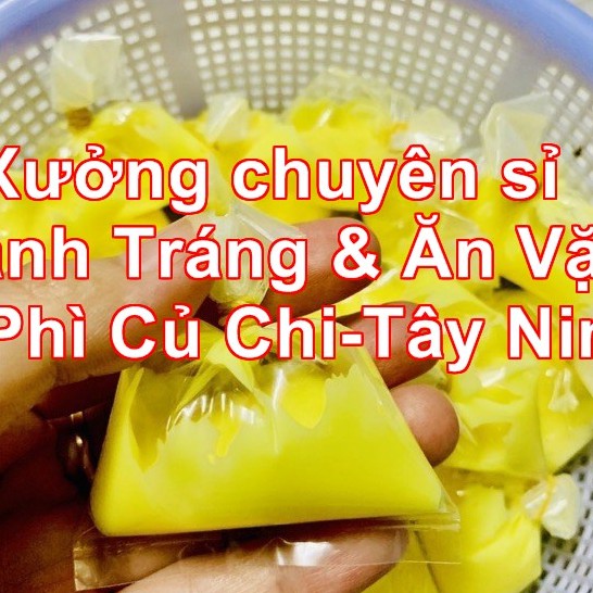 Bịch Bơ Trứng Gà Ăn Kèm Bánh Tráng