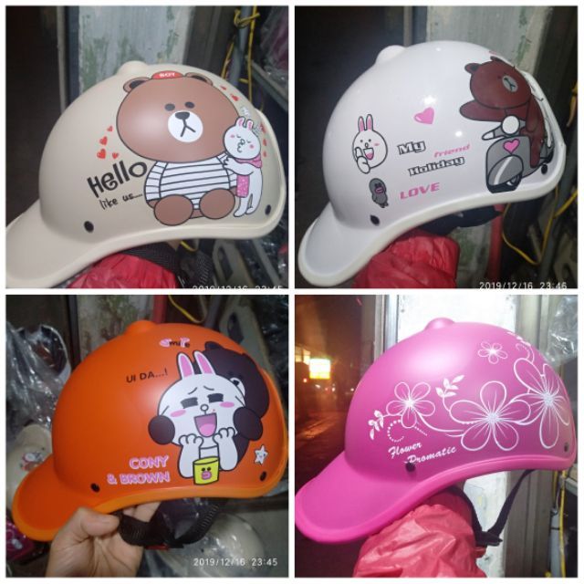 Nón bảo hiểm thời trang Trí liễu