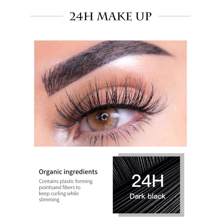 Mascara QIC màu đen chống thấm nước không nhòe chuốt dài dày và cong mi
 | BigBuy360 - bigbuy360.vn