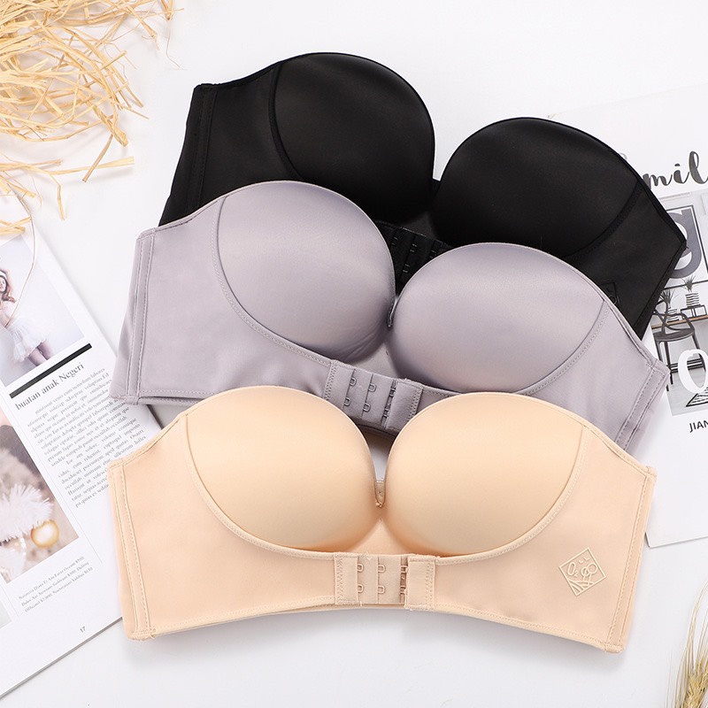 Siêu Đẹp - Áo Lót Chống Tụt Đai Nâng Cài Trước Tạo Khe, Siêu Nâng