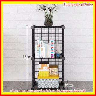 Tủ kệ sách trang trí lắp ghép (bán theo tấm ghép)