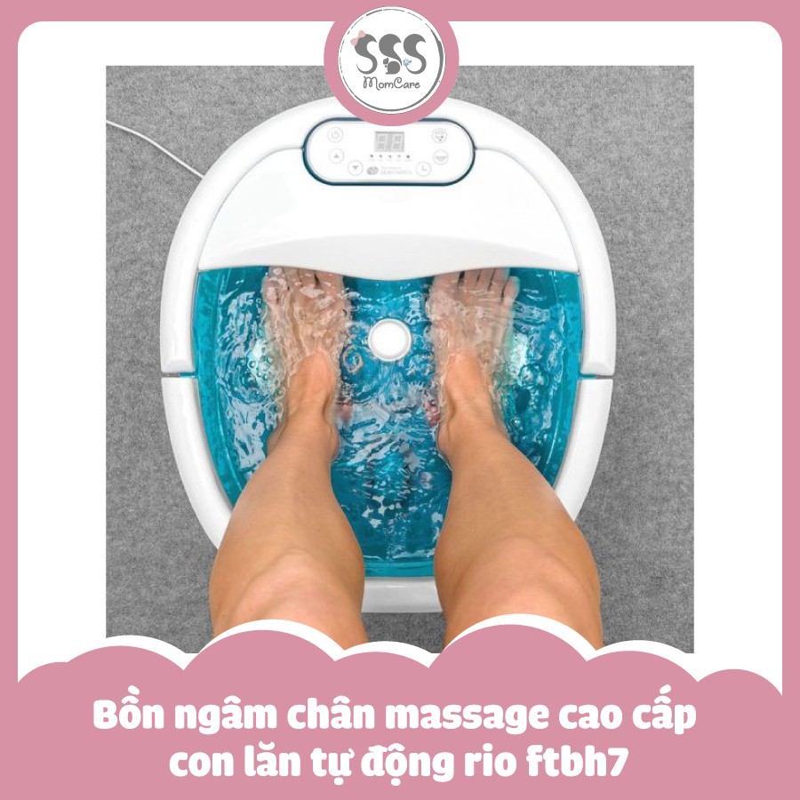 BỒN NGÂM CHÂN MASSAGE CAO CẤP CON LĂN TỰ ĐỘNG RIO FTBH7