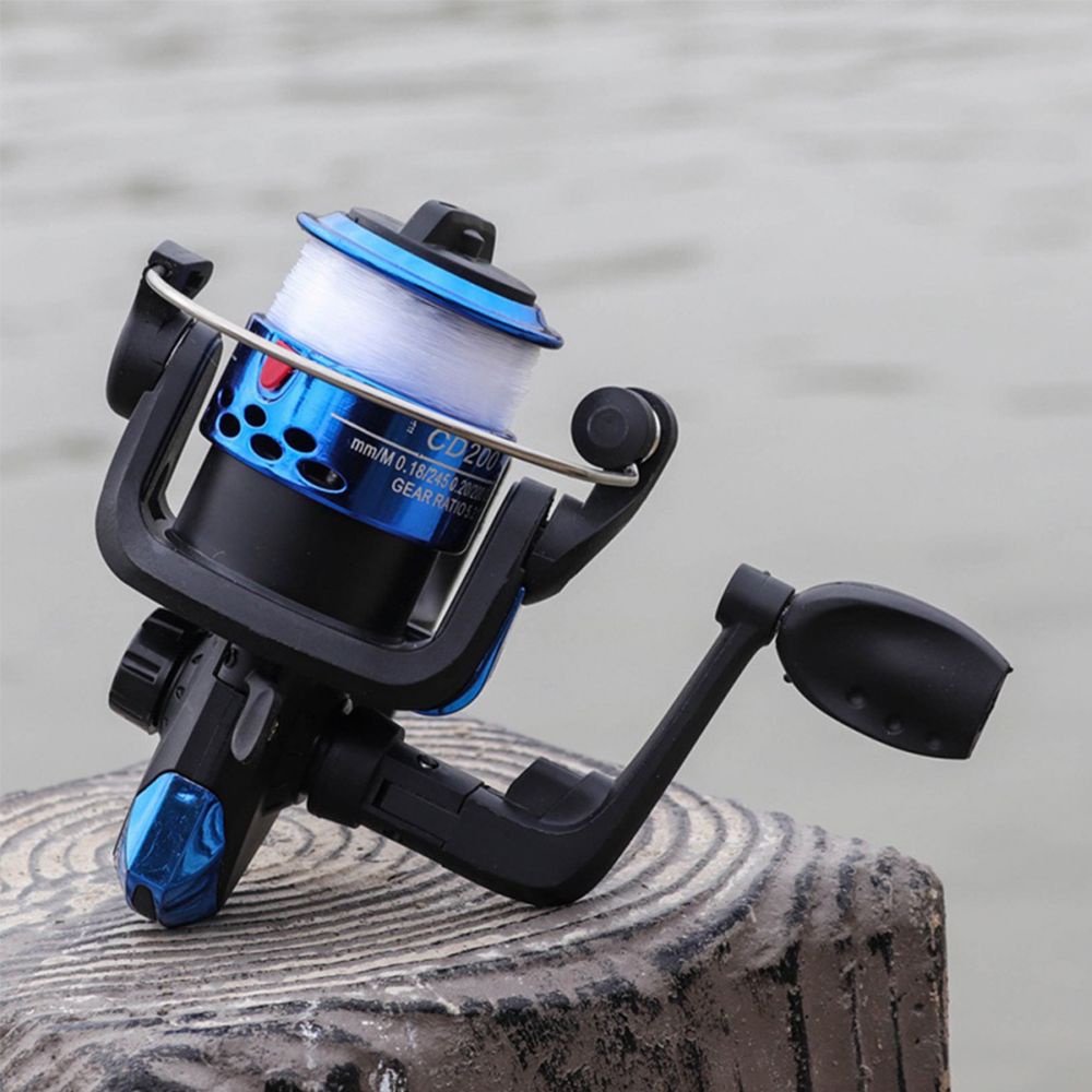 Máy câu cá mini bằng kim loại 200 vòng nhiều màu tùy chọn tiện dụng