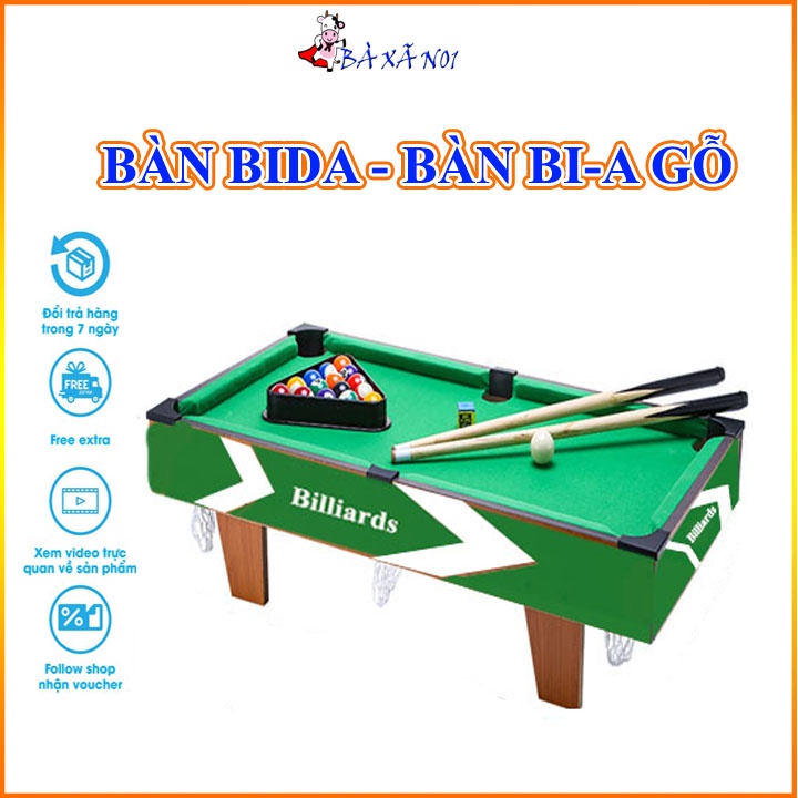 ✔️Bàn BIDA mini ✔️ loại bàn bia lỗ chất lượng cao lót nỉ chất liệu gỗ MDF cao cấp