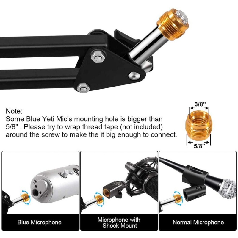 Giá Đỡ Micro Bằng Hợp Kim Chắc Chắn Và Bền Tiện Dụng