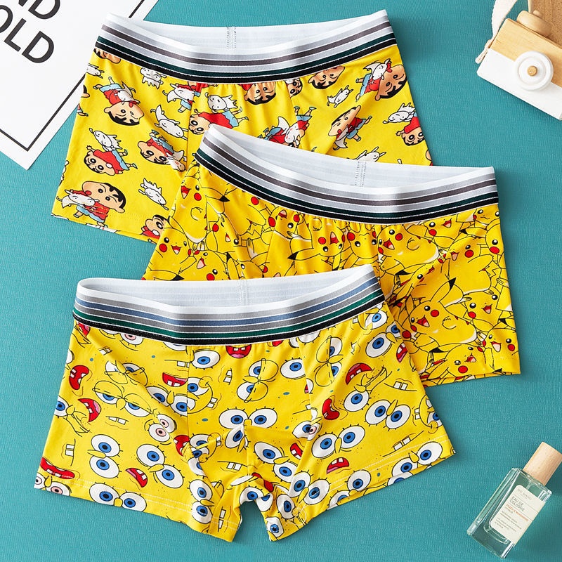 Quần sịp nam hoạt hình họa tiết cạp quần to chắc chắn cotton co giãn 4 chiều,mềm mịn kháng khuẩn ZC11A