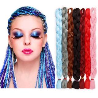Gói 165g tóc giả thắt bím nhiều màu sắc