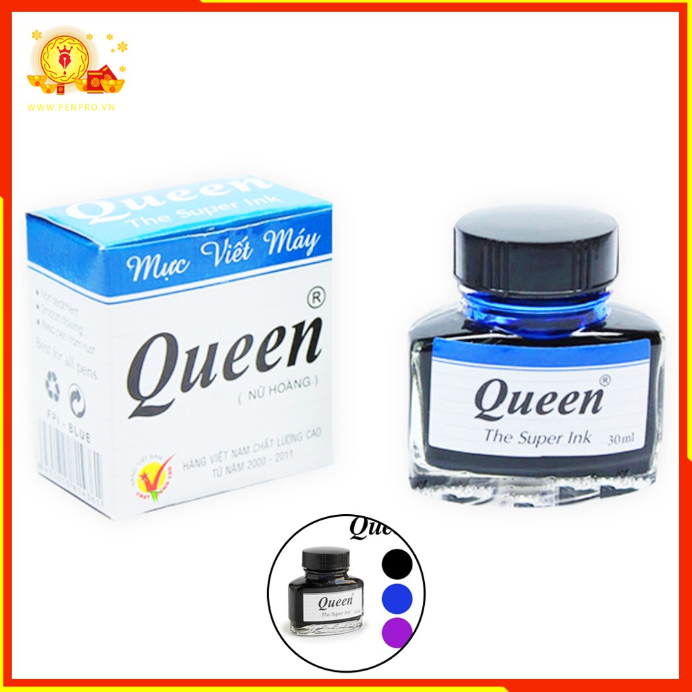 MỰC QUEEN 30ML,MỰC BÚT MÁY GIÁ RẺ,VBIG