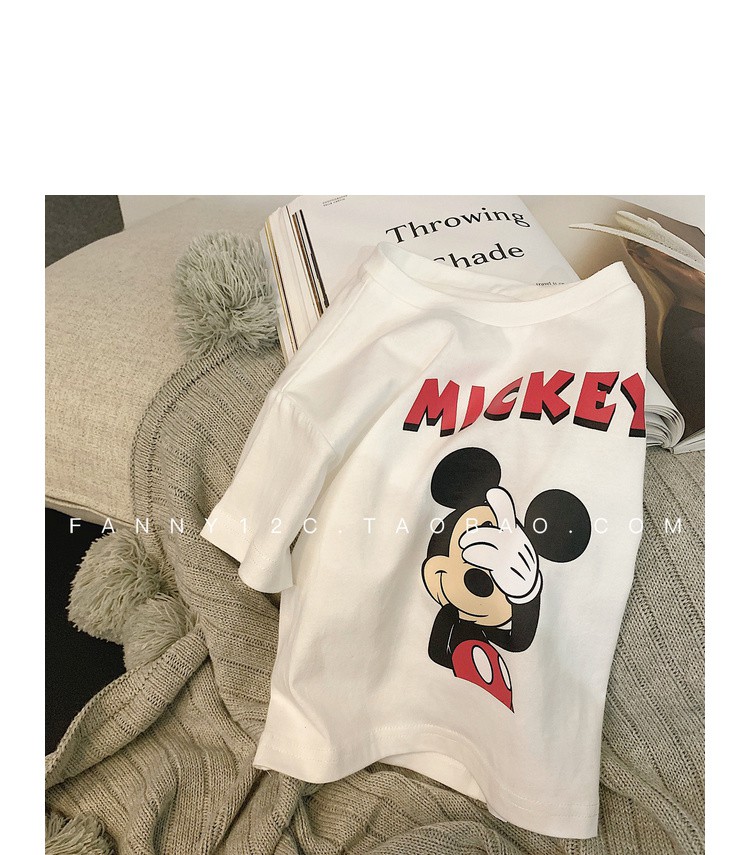 Mickey Mouse parent-child outfit a family of three summer clothing short sleeve T-shirt 2021 new trendy mother-child mot