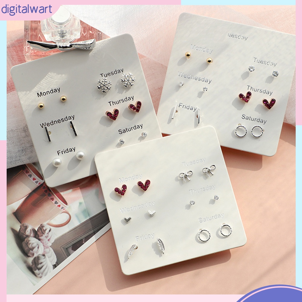 Set 6 Khuyên Tai Thời Trang Nữ