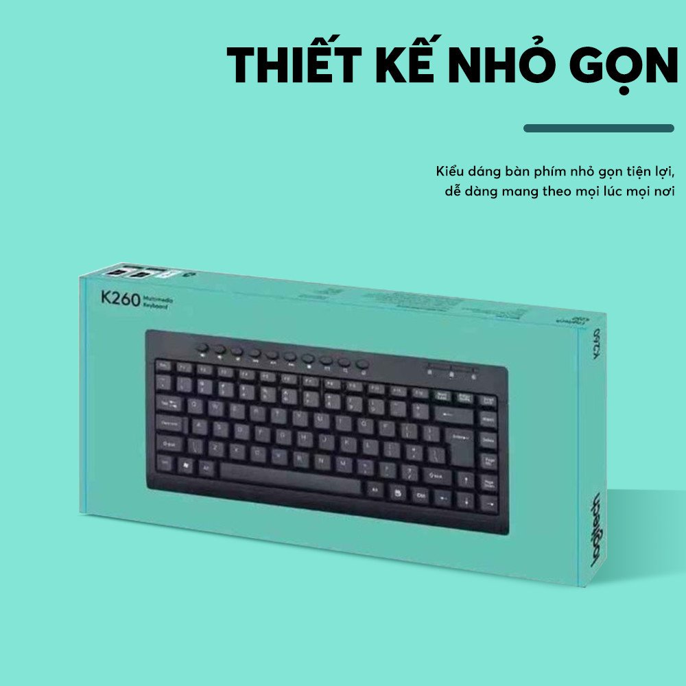 Bàn Phím Mini LOGITECH K260- Thiết Kế Nhỏ Gọn- Tiện Dụng, Bảo Hành 12 Tháng